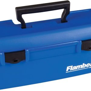 Flambeau Outdoors 6009TD Lil' Brute Tackle Box - Fishing Tackle Organizer With Lift-Out Tray, Portable Tackle and Gear Storage, Blue